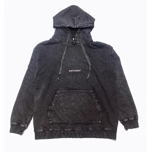 Saint Laurent 2019 Mm/Wm Logo Cotton Hooded - 입생로랑… - 1