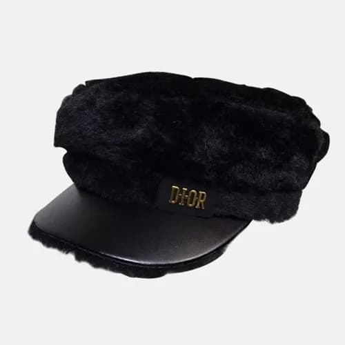 Dior 2019 Ladies Fur & Leather Cap - 디올 2019 여성용 퍼… - 1