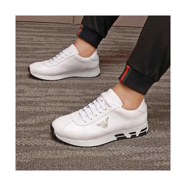 Armani 2020 Mens Leather Sneakers - 알마니 2020 남성용 … - 1