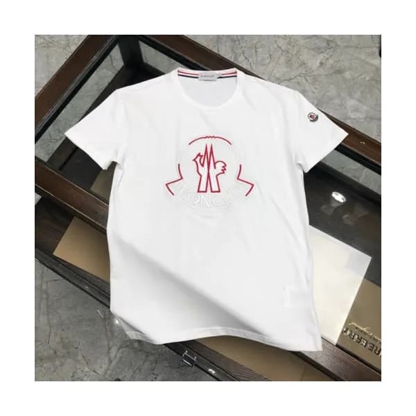 [매장판]Moncler 2020 Mens Logo Silket Crew-neck Short… - 1