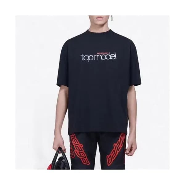 [발렌시아가]Balenciaga 2020 Mm/Wm Logo Cotton Short Sle… - 1