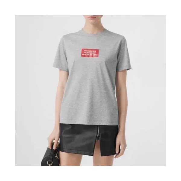 Burberry Mm/Wm Logo Cotton Short Sleeved Tshirts -… - 1