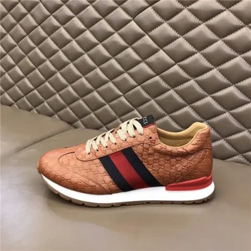 Gucci 2020 Men's Leather Sneakers - 구찌 2020 남성… - 1