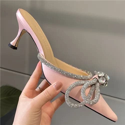 Mach & Mach 2021 Women's Silk High Heel Sandal… - 1