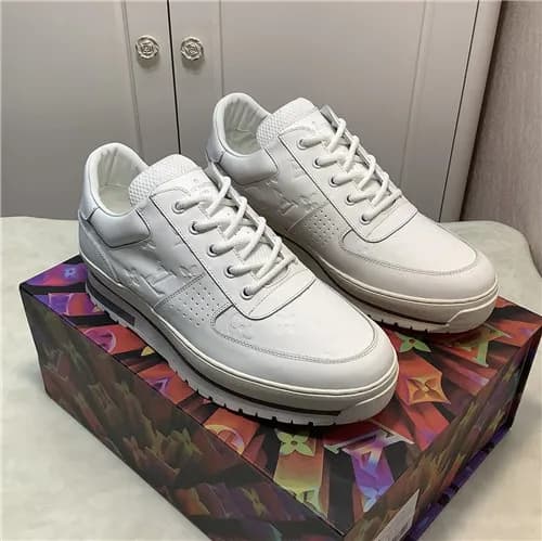 Louis Vuitton 2021 Men's Leather Sneakers - 루이… - 1