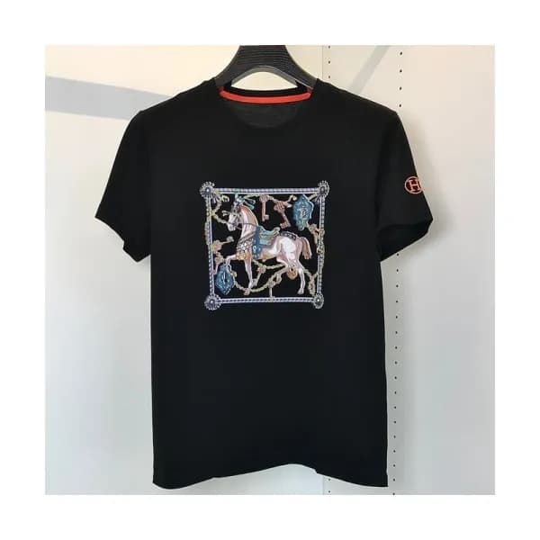 [에르메스]Hermes 2021 Mens Crew-neck Short Sleeved Tsh… - 1