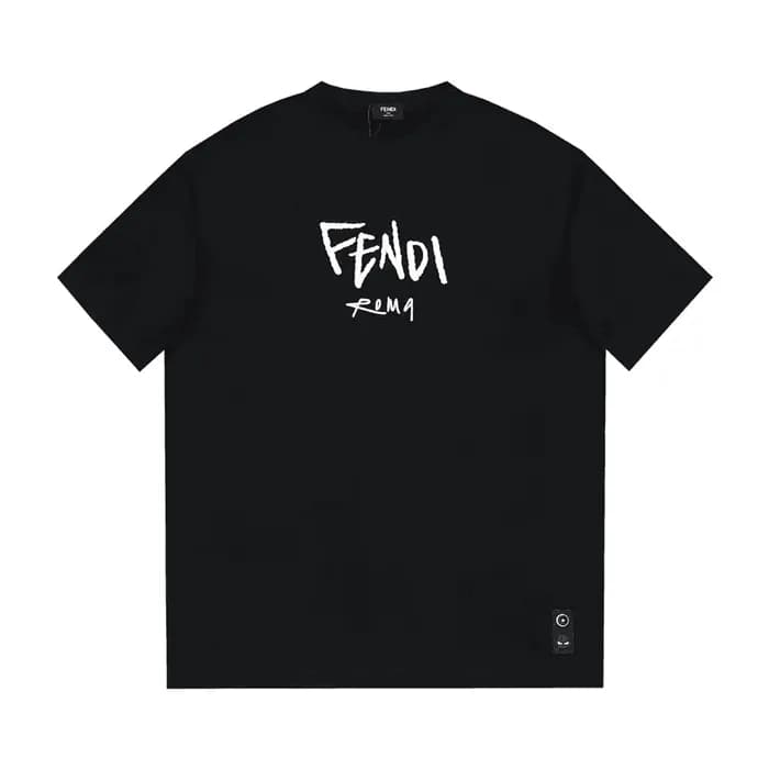 [펜디]Fendi 2024 Mens Logo Casual Short Sleeved Tshi… - 1