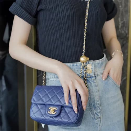[럭셔리한]Chanel 2021 Women's Classic Flap Glod Ba… - 1