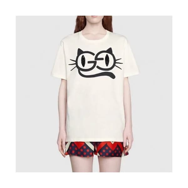 Gucci Mm/Wm Logo Short Sleeved Tshirts White - 구찌… - 1