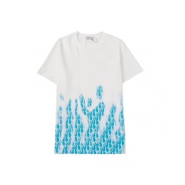 Dior Mm/Wm Casual Crew-neck Short Sleeved Tshirts… - 1