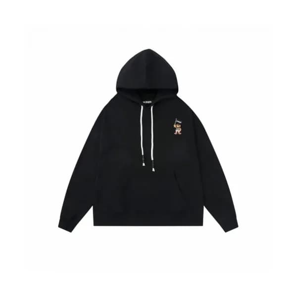 Palm Angels Mm/Wm Logo Cotton Hoodie Black - 팜 엔젤… - 1