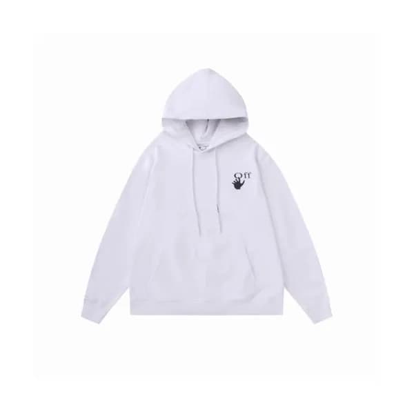 Off-white Mens Logo Cotton Hoodie White - 오프화이트 2… - 1