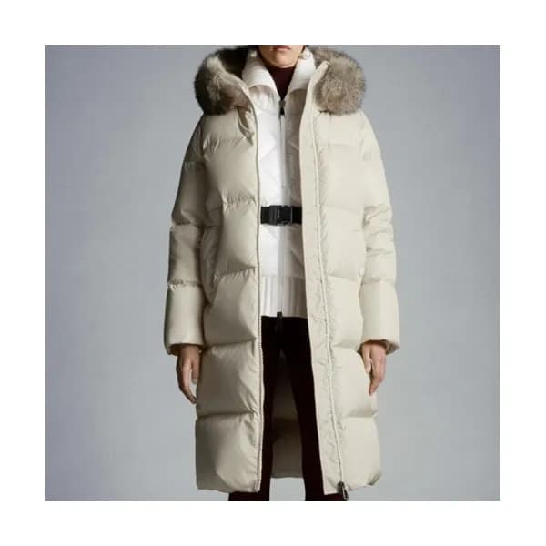 Moncler Womens Patch Logo Modern Duck Down Long P… - 1