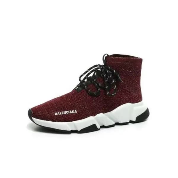 발렌시아가 남/녀 트렌디 스피드러너 Size(220 - 275) 버건디 - Balenci… - 1