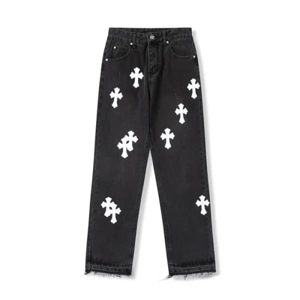 크롬하츠 남성 트렌디 블랙 청바지 - Mens Black Jeans - chr0442x - 1