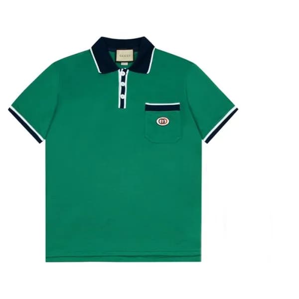 구찌 남성 그린 폴로 반팔티 - Mens Green Tshirts - guc04728x - 1