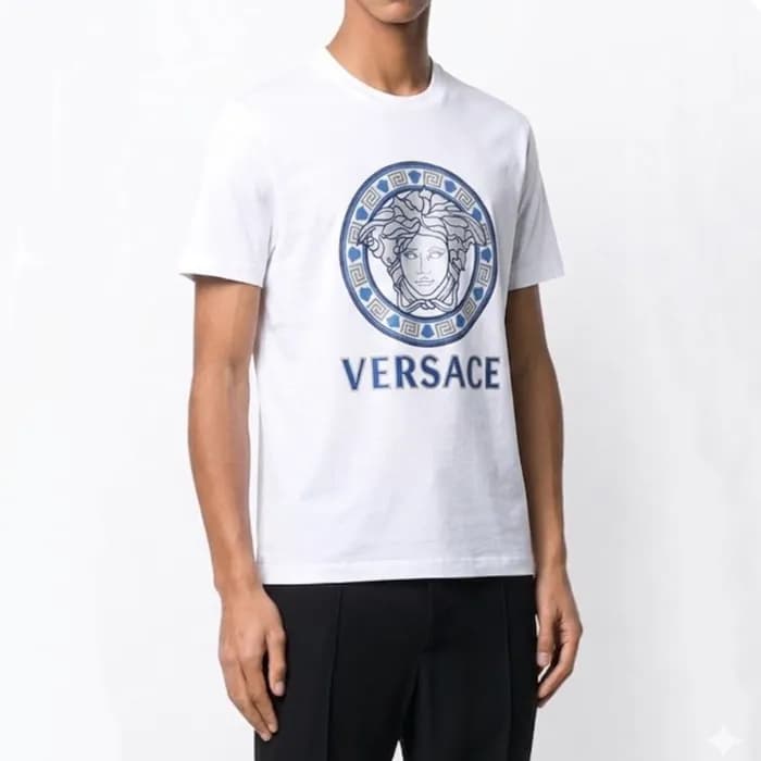 베르사체 남성 화이트 크루넥 반팔티 - Mens White Tshirts - ver0895… - 1
