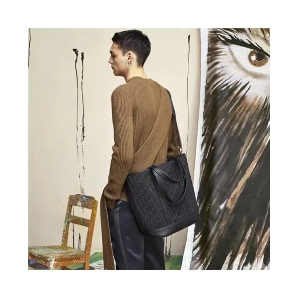 디올 남성 오블리크 블랙 크로스백 - Mens Black Cross Bag - dio020… - 1