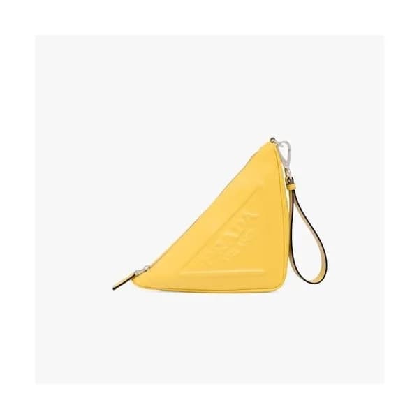 프라다 여성 옐로우 파우치 - Prada Womens Yellow Pouch - pra02… - 1