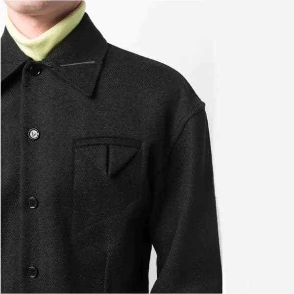 보테가베네타 남성 블랙 셔츠 - Bottega veneta Mens Black Shirts… - 1