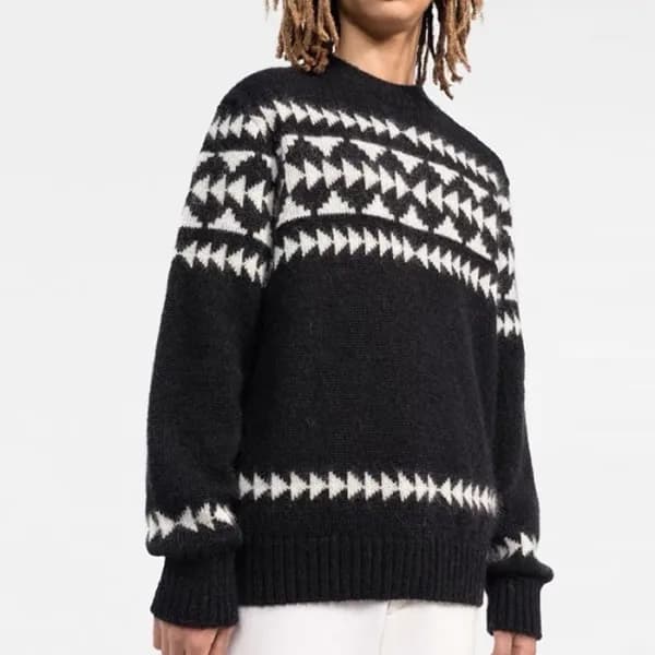 몽클레어 남성 블랙 크루넥 니트 - Moncler Mens Black Knits - mo3… - 1