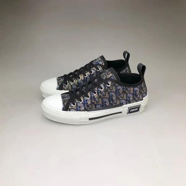디올 남/녀 블랙 스니커즈 - Dior Unisex Black Sneakers - di45… - 1