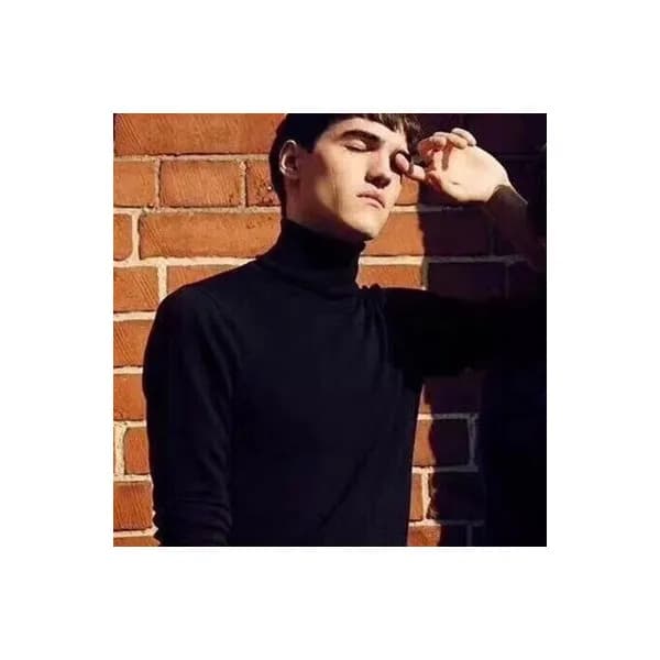 디올 남성 블랙 터틀넥 스웨터 - Dior Mens Black Sweaters - di12… - 1