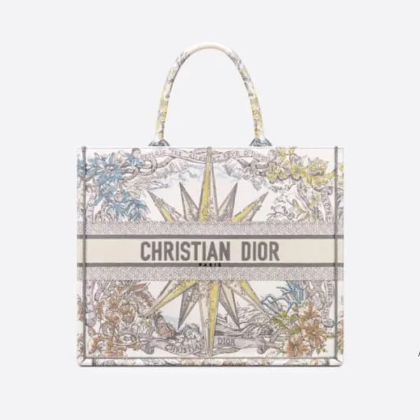 디올 남/녀 그레이 북토트 - Dior Unisex Gray Book Tote - di14… - 1