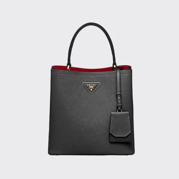 프라다 여성 블랙 버킷백 - Prada Womens Black Bucket Bag - pr… - 1