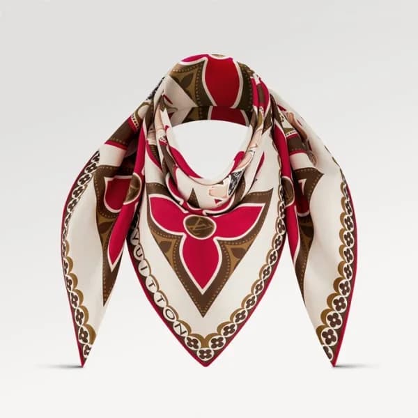 루이비통 여성 레드 스카프 - Louis vuitton Womens Red Scarf - …