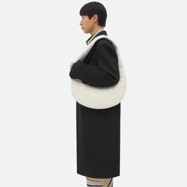 보테가베네타 남성 화이트 버디백 - Bottega Veneta Mens White Budd… - 1