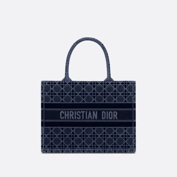 디올 여성 네이비 북토트 - Dior Womens Navy Book Tote - dib83… - 1