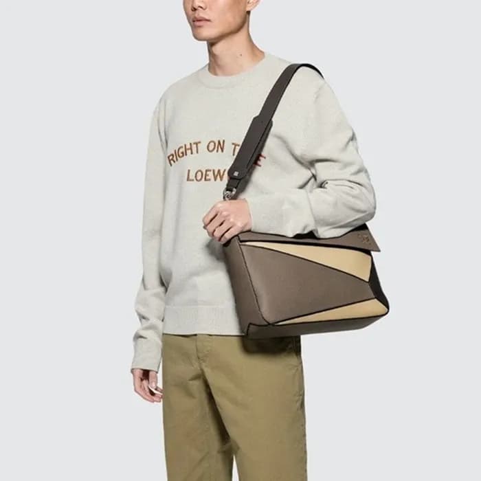 로에베 남성 브라운 퍼즐백 - Loewe Mens Puzzle Bag - lob946x - 1
