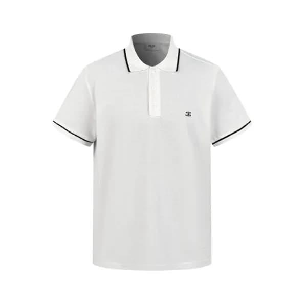 셀린느 남성 화이트 폴로 티셔츠 - Celine Mens White Tshirts - ce… - 1
