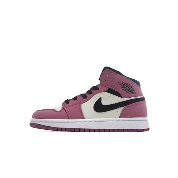 나이키 남/녀 버건디 하이탑 스니커즈 - Nike Jordan 1 Unisex Sneake… - 1