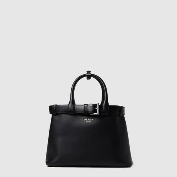 프라다 여성 버클 미디엄 가죽 핸드백 1BA434 - Prada Womens Buckle … - 1