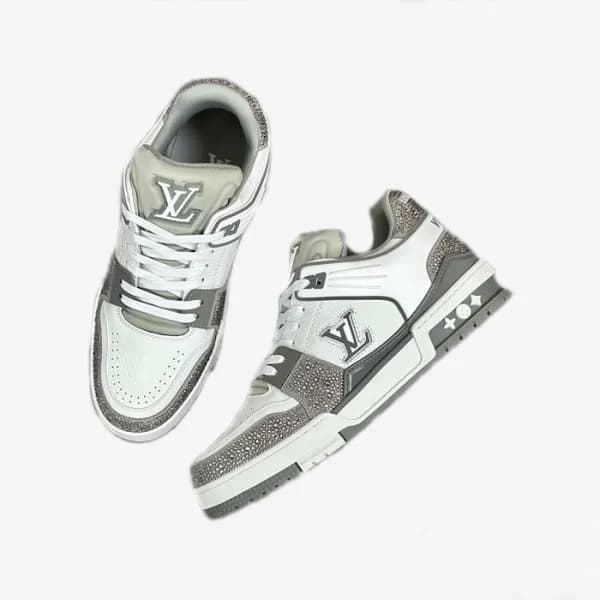 루이비통 남성 그레이 스니커즈 - Louis vuitton Mens Gray Sneaker… - 1