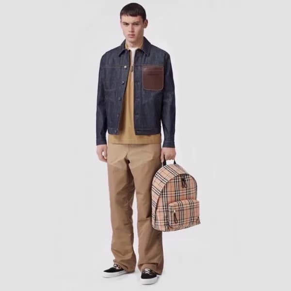 버버리 남성 베이지 백팩 - Burberry Mens Beige Backpack - bub… - 1