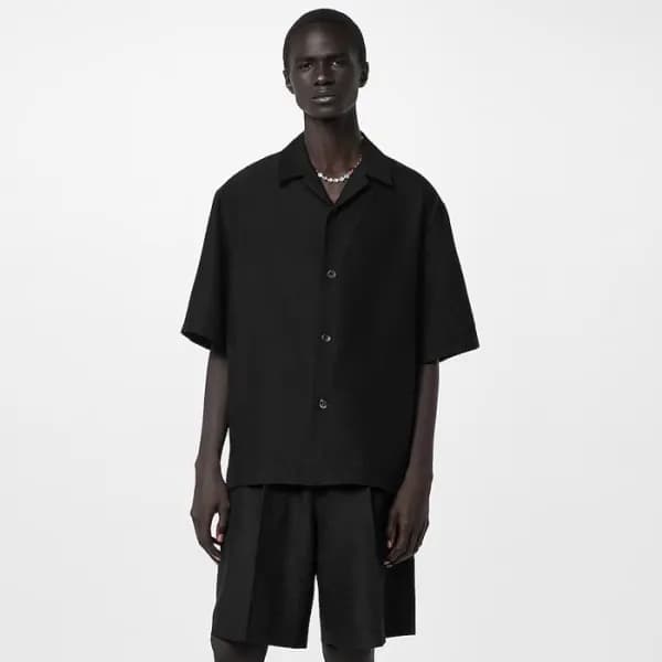 루이비통 남성 블랙 반팔 셔츠 - Louis vuitton Mens Black Shirts… - 1