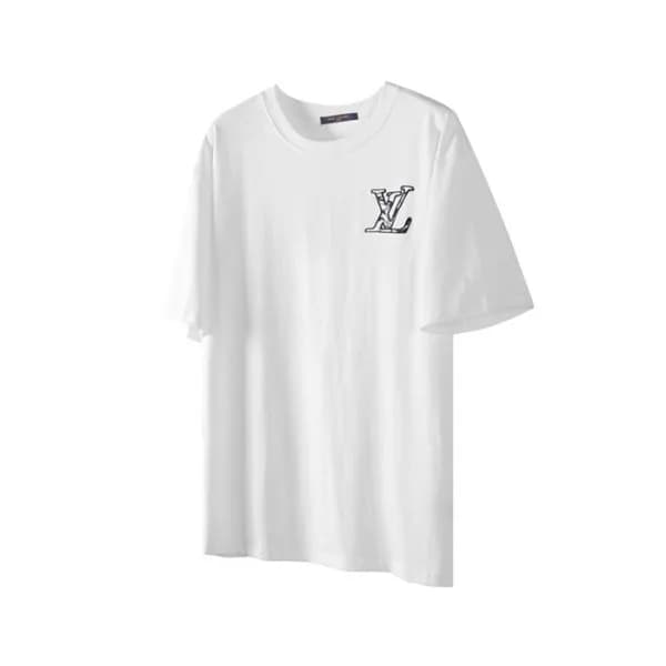 루이비통 남성 라운드 반팔 티셔츠 - Louis vuitton Mens Round Tshi… - 1