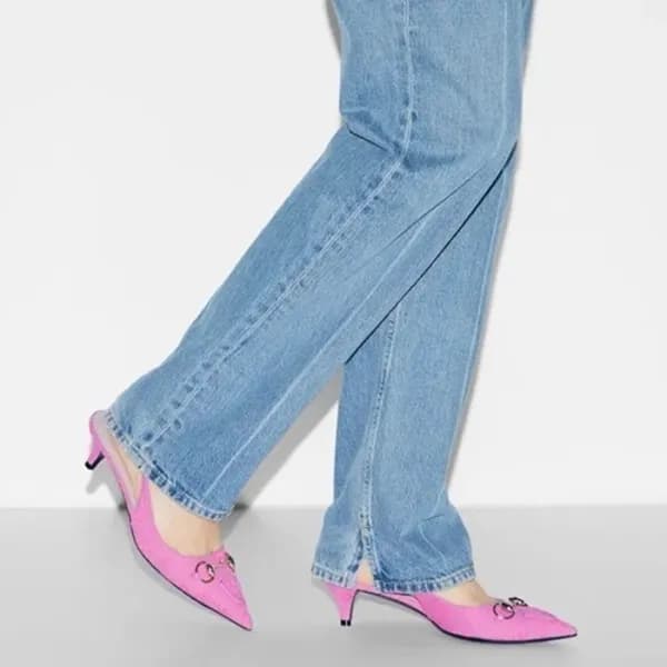 구찌 여성 홀스빗 슬링백 - Gucci Women Horsebit Slingback - g… - 1