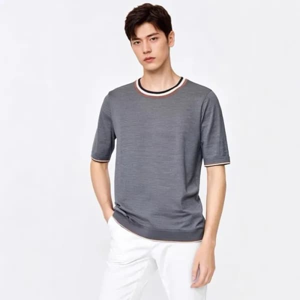 로로피아나 남성 라운드 반팔티 - Loro Piana Mens Round Tshirts -… - 1