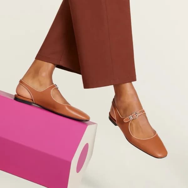 에르메스 여성 클레오 슬링백 - Hermes Womens Kleo Slingback - h… - 1