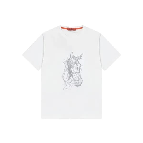 에르메스 남성 라운드 반팔티 - Hermes Mens Round Tshirt - hec67… - 1