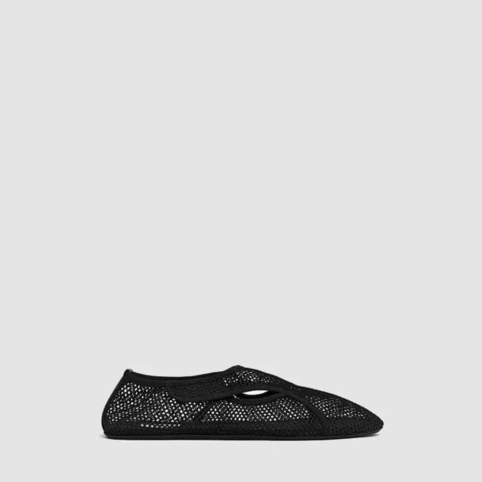 알라이아 여성 피시넷 로우 뱀프 발레 플랫 슈즈 - Alaia Womens Fishnet … - 1
