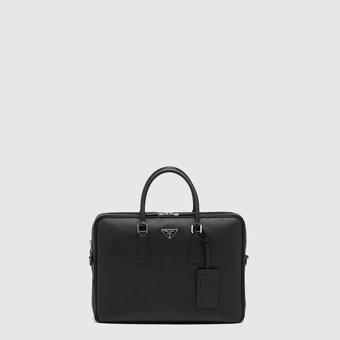 프라다 남성 사피아노 가죽 브리프케이스 2VE022 - Prada Mens Saffiano… - 1