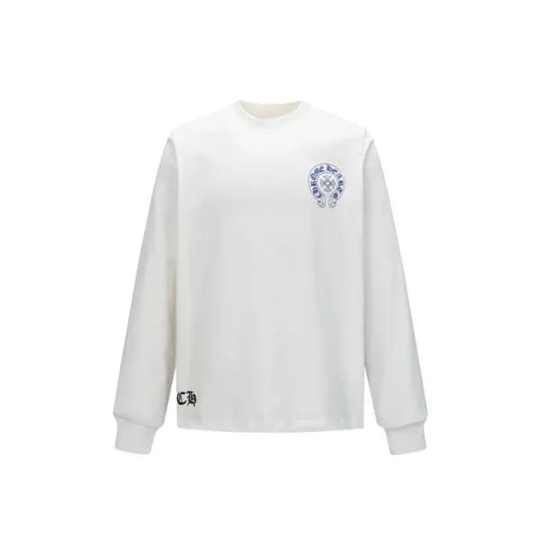 크롬하츠 남성 라운드 긴팔티 - Chrome Hearts Mens Round Tshirt … - 1