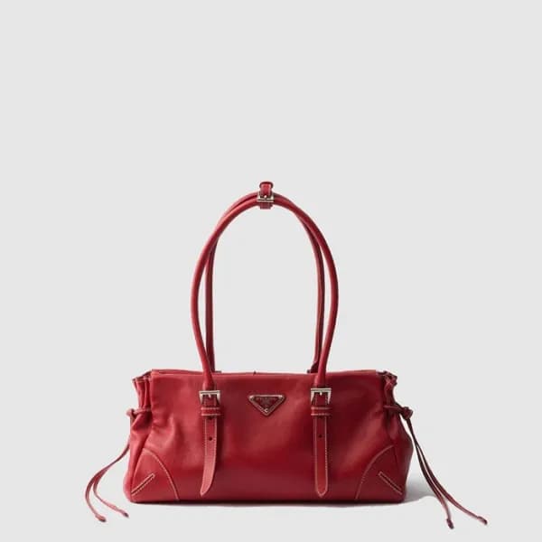 프라다 여성 보니 미디엄 앤티크 가죽 토트백 1BG628 - Prada Womens Bon… - 1