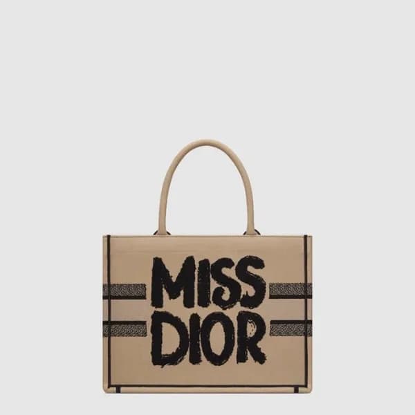 디올 여성 미스 디올 북토트 M1296 - Dior Womens Miss-D Allover… - 1