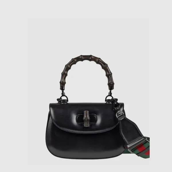 구찌 여성 뱀부 스몰 탑 핸들백 - Gucci Womens Bamboo Small Top … - 1